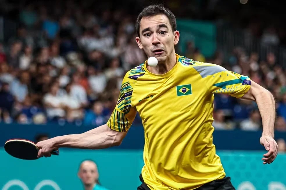 Hugo Calderano perde para sueco e vai disputar medalha de bronze em Paris