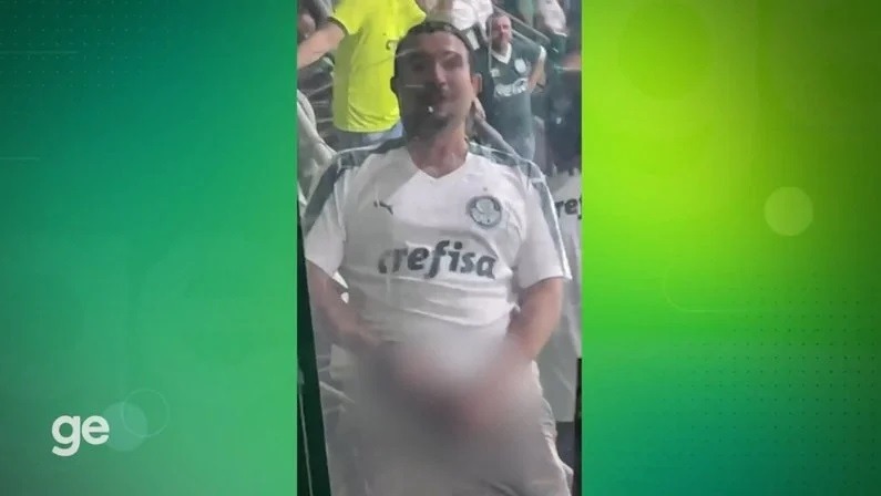 Polícia abre inquérito para investigar torcedor palmeirense por ato obsceno