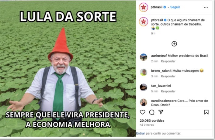 Com dólar a R$ 6, PT diz que Lula “dá sorte” na economia