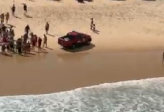 Corpo do jovem é encontrado na Praia da Redinha