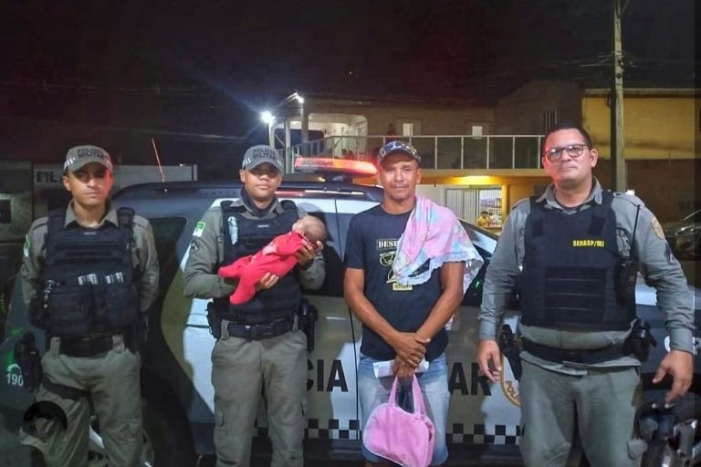 Policiais militares salvam bebê de 27 dias engasgada na Grande Natal