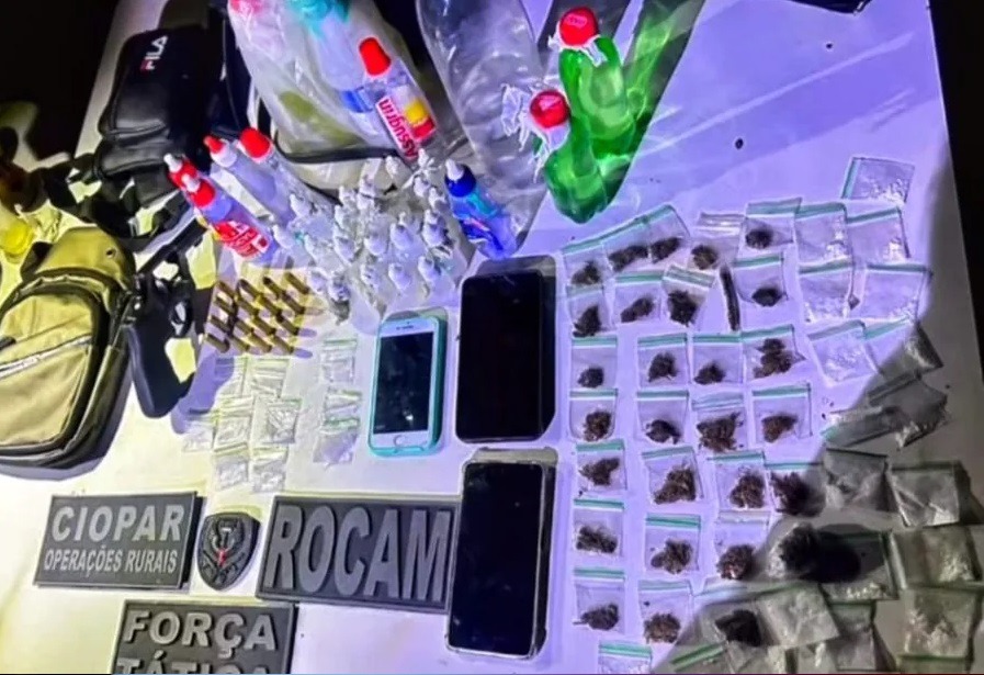 Polícia apreende arma e drogas em festa com mais de 100 pessoas na Grande Natal