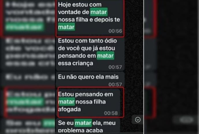 “Vou matar”: mulher tortura filha de 1 ano para reatar com o ex