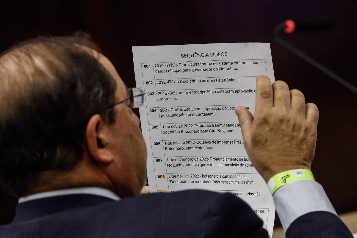 Foto revela lista de vídeos que Bolsonaro queria exibir no STF