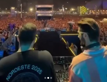 VÍDEO: Alok agita São João de Natal com homenagem à banda Grafith e show de drones surpreendente