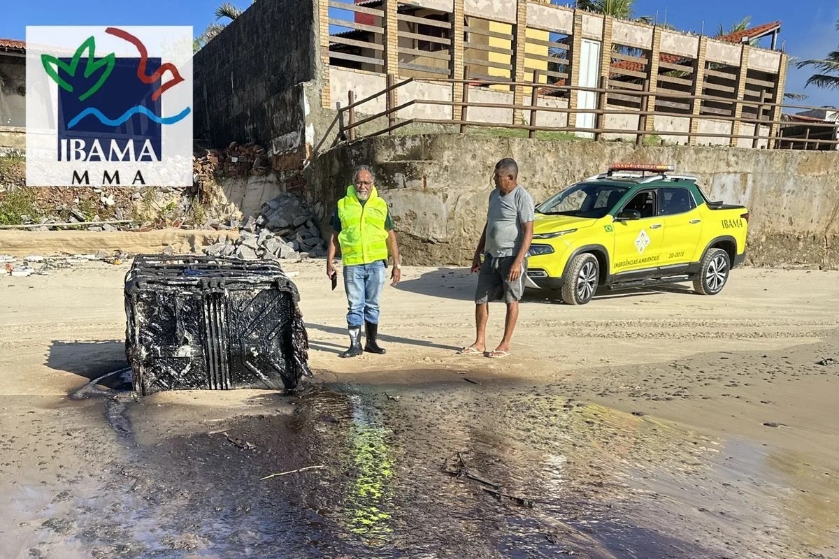 IBAMA identifica pontos críticos de contaminação por óleo em praias da Grande Natal
