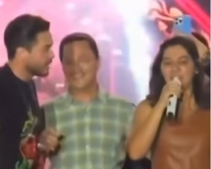 VÍDEO: Primeira-dama canta no São João de Gravatá e impressiona Wesley Safadão