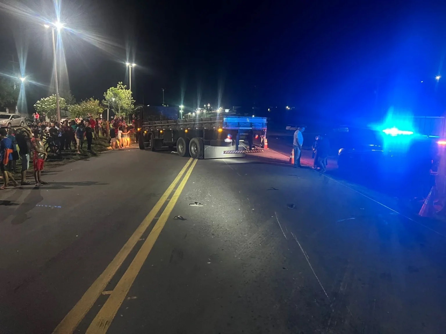 Motociclista fica ferido e passageira morre em acidente na BR-226 em Tangará