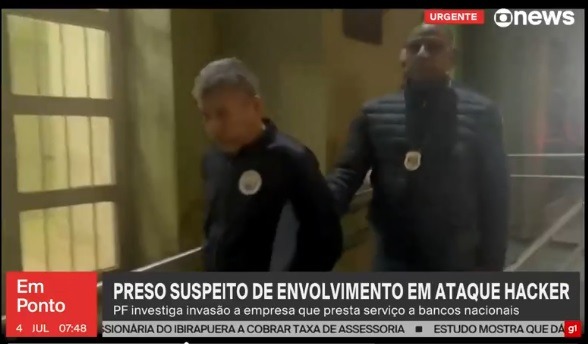 Polícia prende suspeito de envolvimento no ataque hacker contra sistema bancário