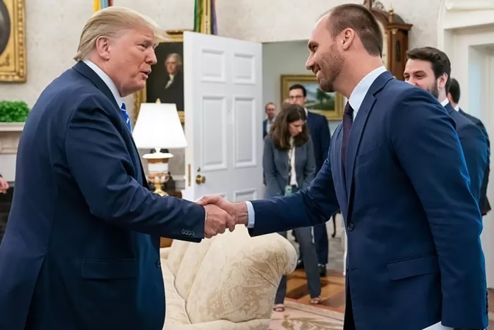 Governo Trump faz pedido a Eduardo Bolsonaro sobre Alexandre de Moraes