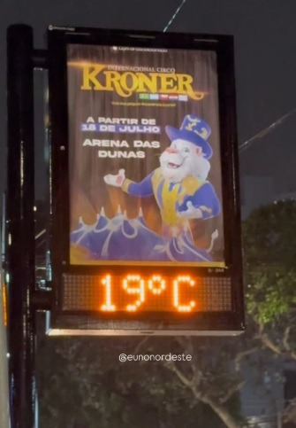 VÍDEO: Frio toma conta de Natal e temperatura chega a 19ºC