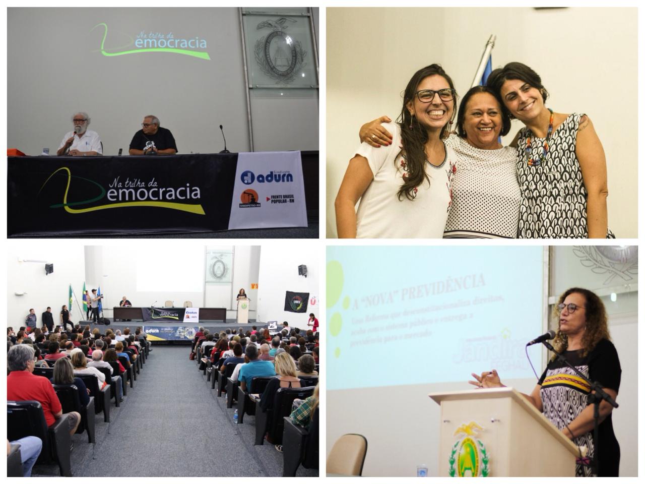 Boff, Manú e Jandira: UFRN transforma reitoria em palanque para esquerda