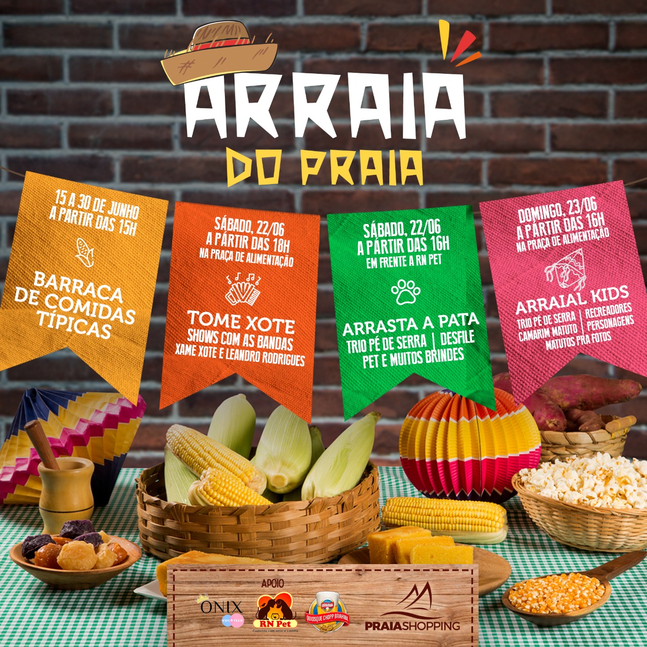 Praia Shopping terá festa junina neste fim de semana; veja programação