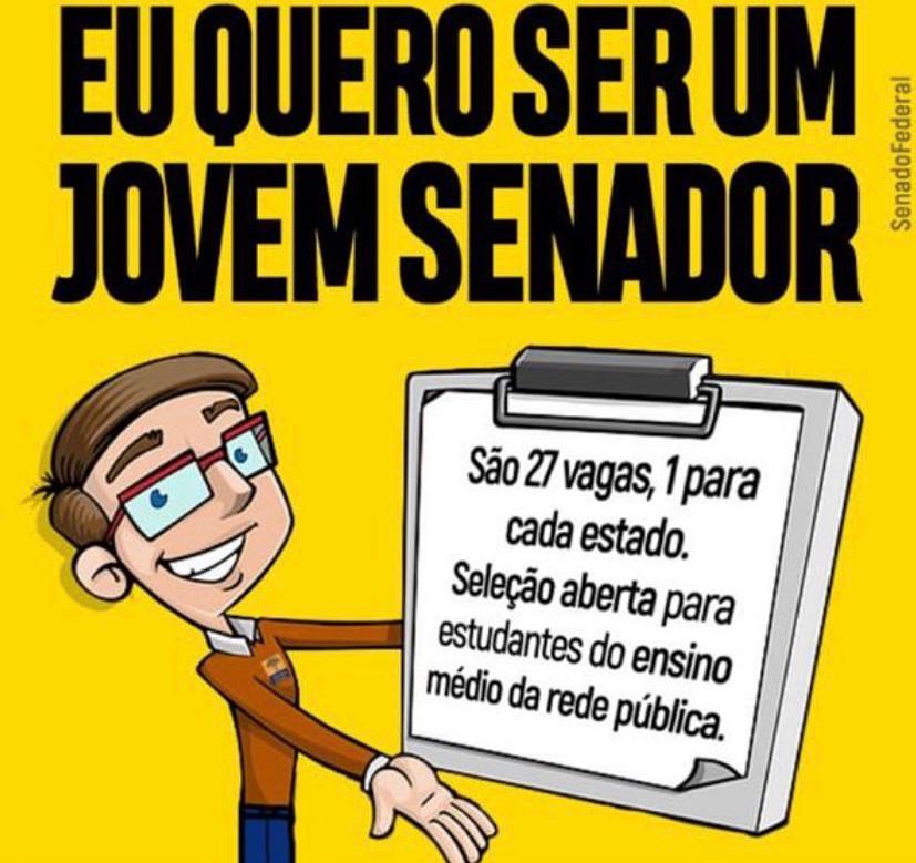Projeto Jovem Senador está com inscrições abertas