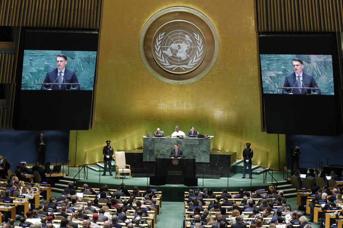 Na ONU, Bolsonaro destaca riqueza da Amazônia e defende soberania do Brasil