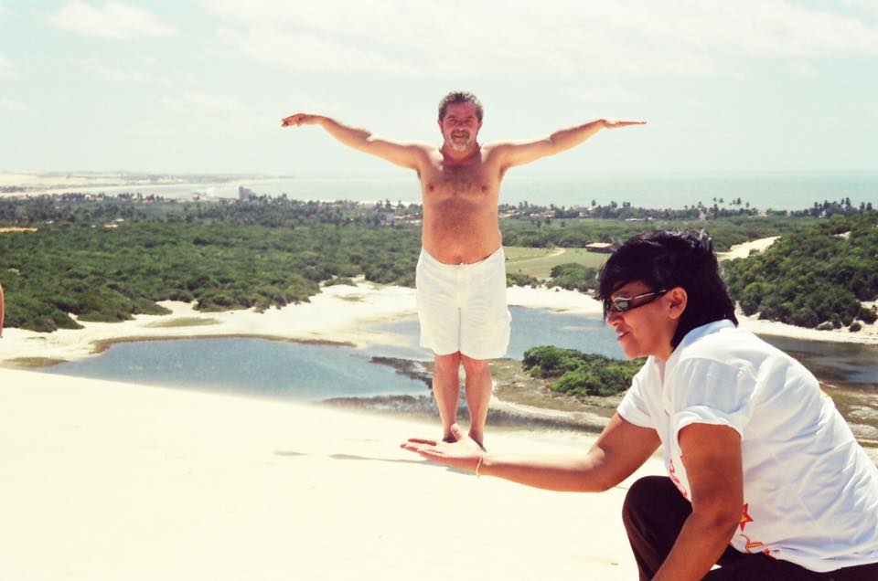 Fátima posta fotos com Lula no RN e diz: 'Serão comuns se vier morar em Natal'