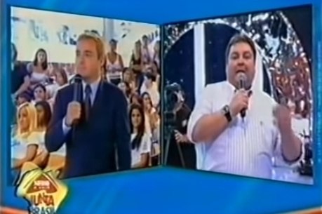 VÍDEO: Gugu e Faustão interagiram ao vivo no auge da guerra por audiência