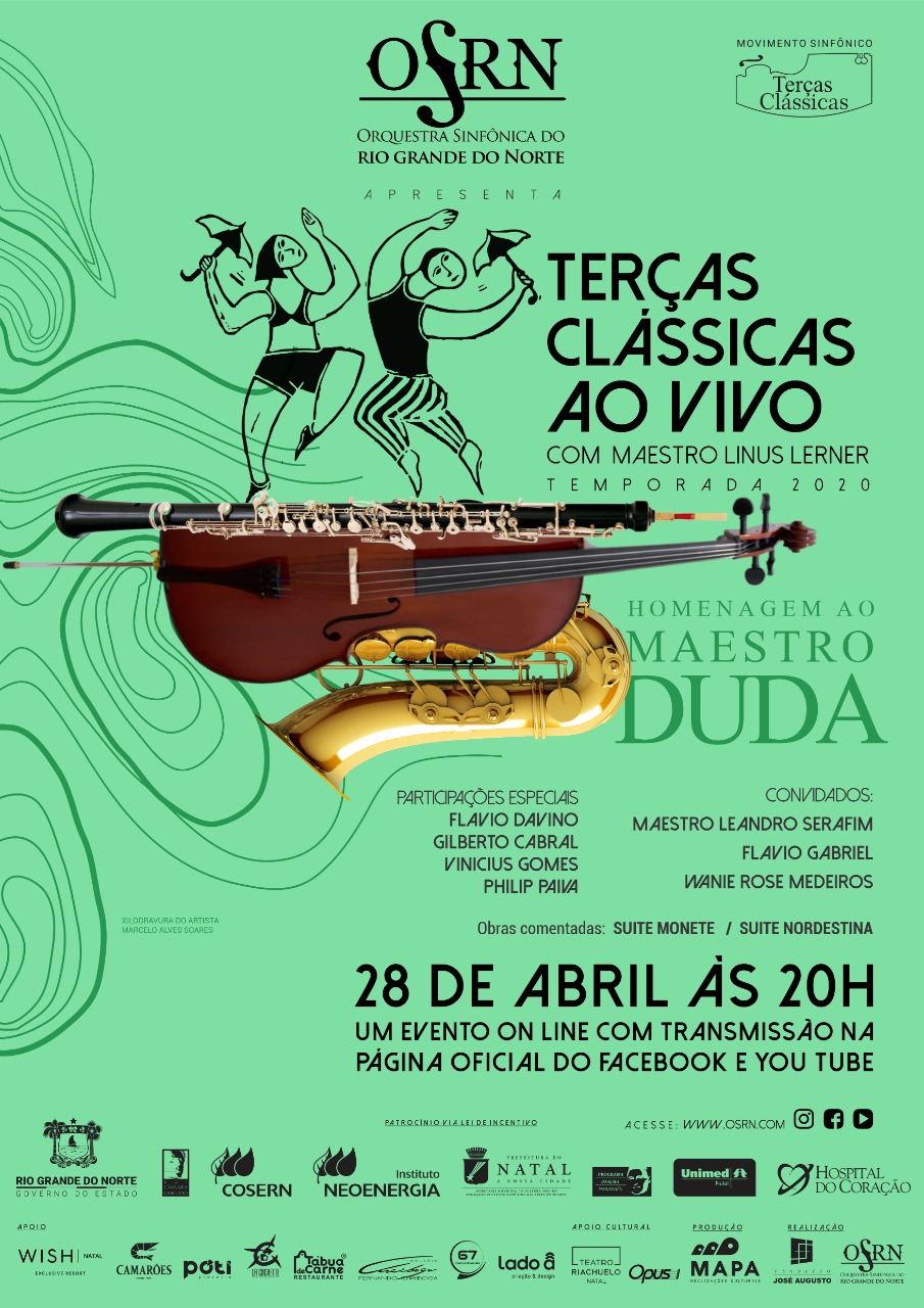 Terça Clássicas “Ao Vivo com o Maestro” faz homenagem ao maestro Duda