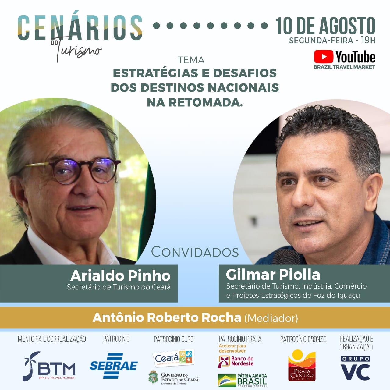 BTM – Brazil Travel Market, Sebrae e o Grupo VC vão promover  webniários