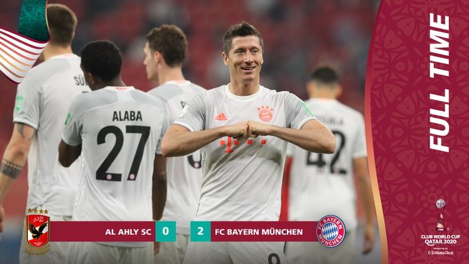 Lewandowski decide e Bayern está na final do Mundial de Clubes