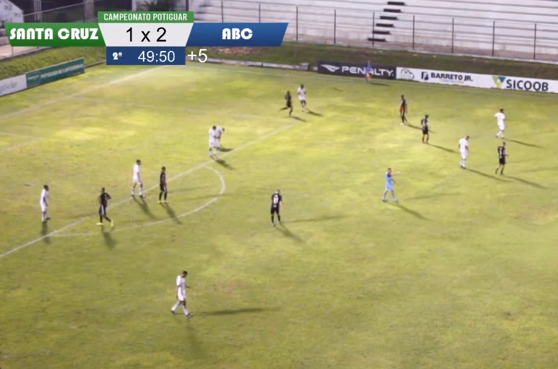 ABC vence o Santa Cruz e sobe na tabela do Campeonato Potiguar