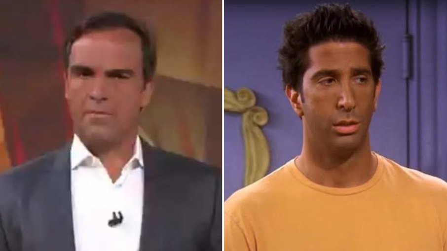Apresentador da Globo vira 'meme' e é comparado com personagem de série famosa