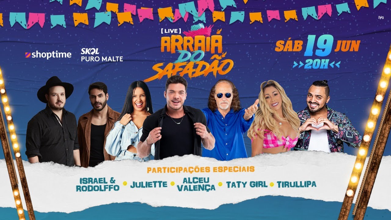 (AO VIVO) Assista ao Arraiá do Safadão com Juliette e Alceu Valença
