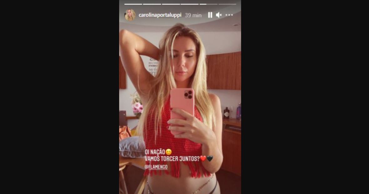 Filha de Renato Gaúcho posta foto ousada e faz pedido à torcida do Flamengo