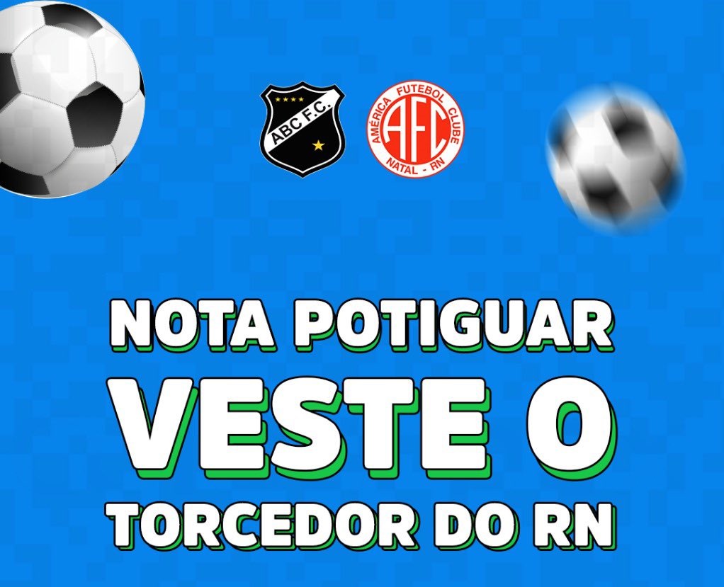 Nota Potiguar disponibiliza camisas oficiais de ABC e América para troca; confira o calendário