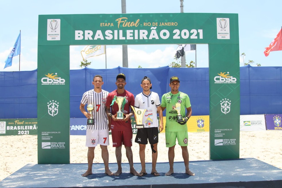 Times potiguares ficam no Top 3 do Campeonato Brasileiro de Beach Soccer; RN teve o artilheiro e revelação