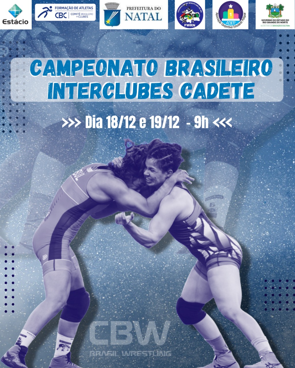 Wrestling nacional fecha 2021 com cinco torneios em Natal