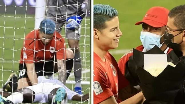 Jogador recebe homenagem por salvar vida de colega durante partida de futebol