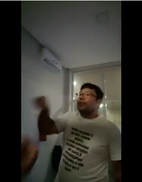 VÍDEO: Suposto policial federal ameaça porteiros e tenta invadir condomínio onde morador expôs suástica