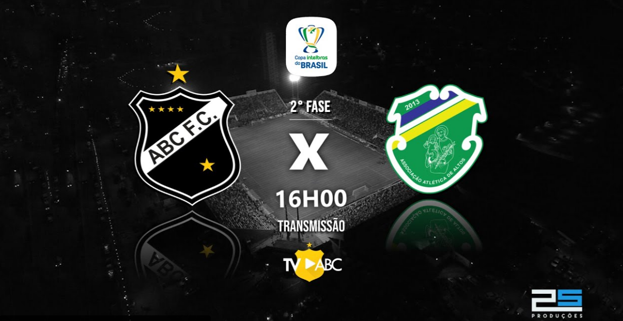 AO VIVO: ABC joga diante do Altos pela Copa do Brasil com transmissão exclusiva do clube