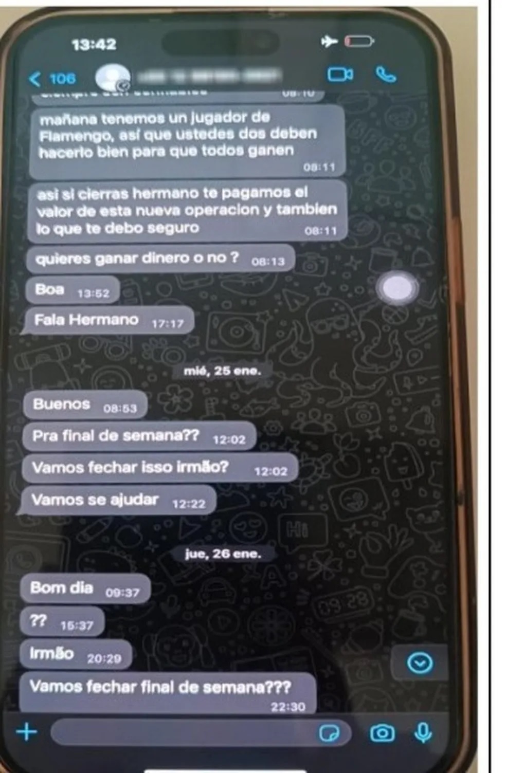'Temos um jogador do Flamengo', diz apostador em conversa com atleta que confessou manipulação