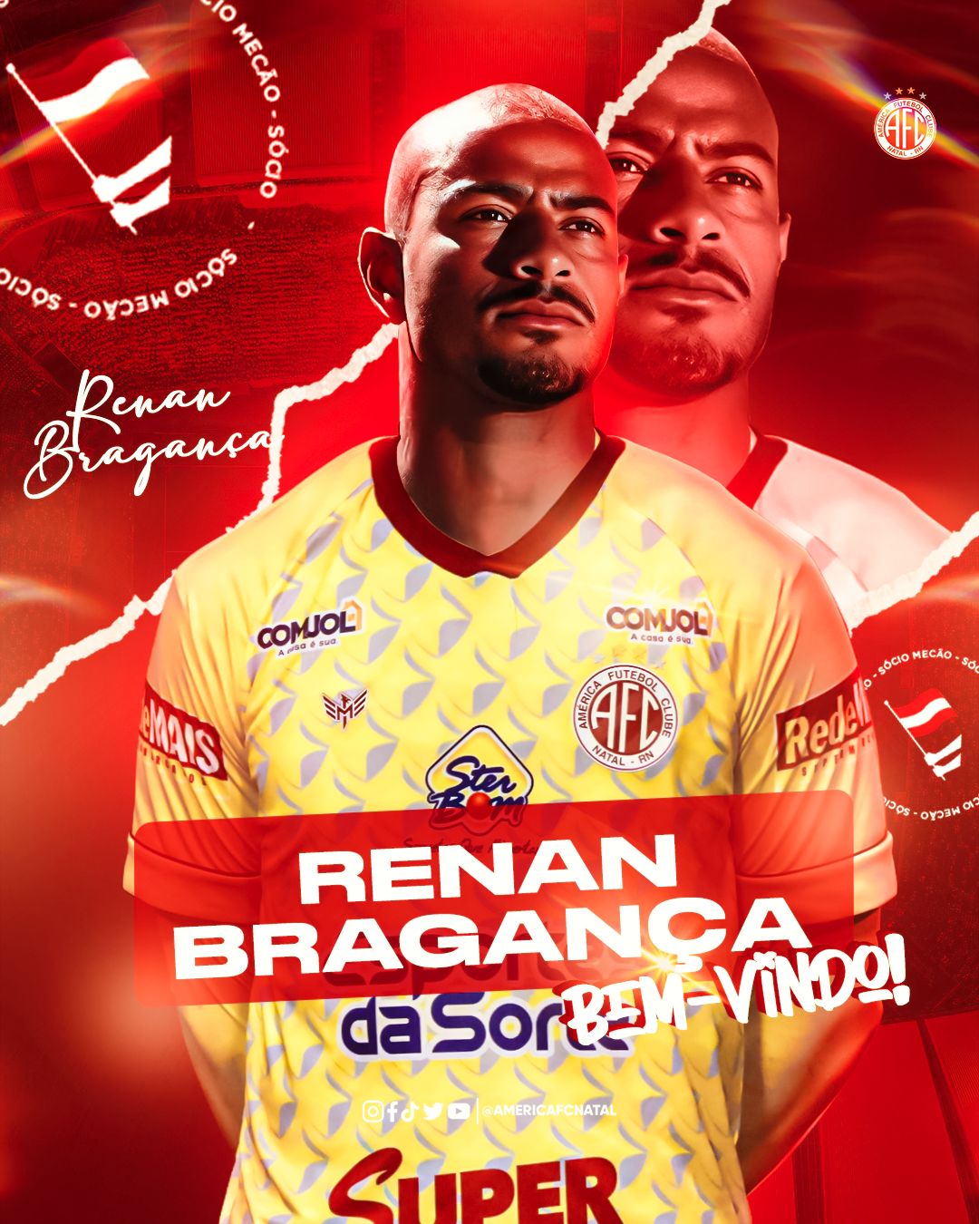 América anuncia goleiro como novo reforço para série C