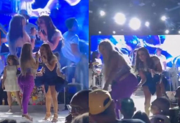 VÍDEO: Vocalista da Cavaleiros do Forró é expulsa do palco após vexame em show de Claudia Leitte